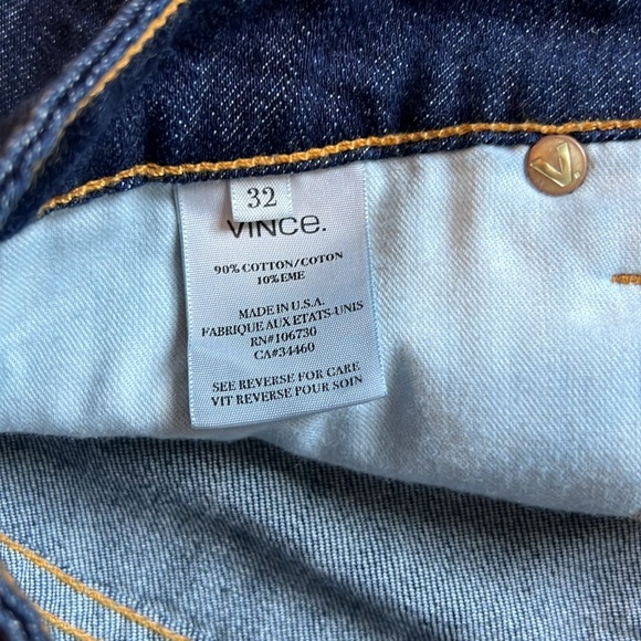 NWT Vince Womens Super Stretch Dark Denim “Unworn” Skinny Jeans $189 - Picture 4 of 8